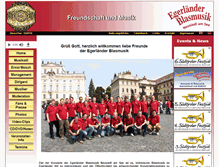 Tablet Screenshot of egerlaender-blasmusik.com